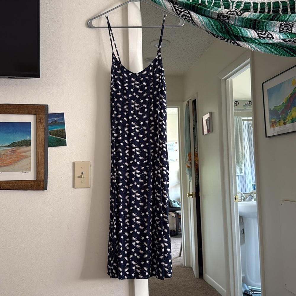 Old navy navy blue midi dress XS-medium